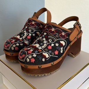 See by Chloe Embroidered Clogs size 38